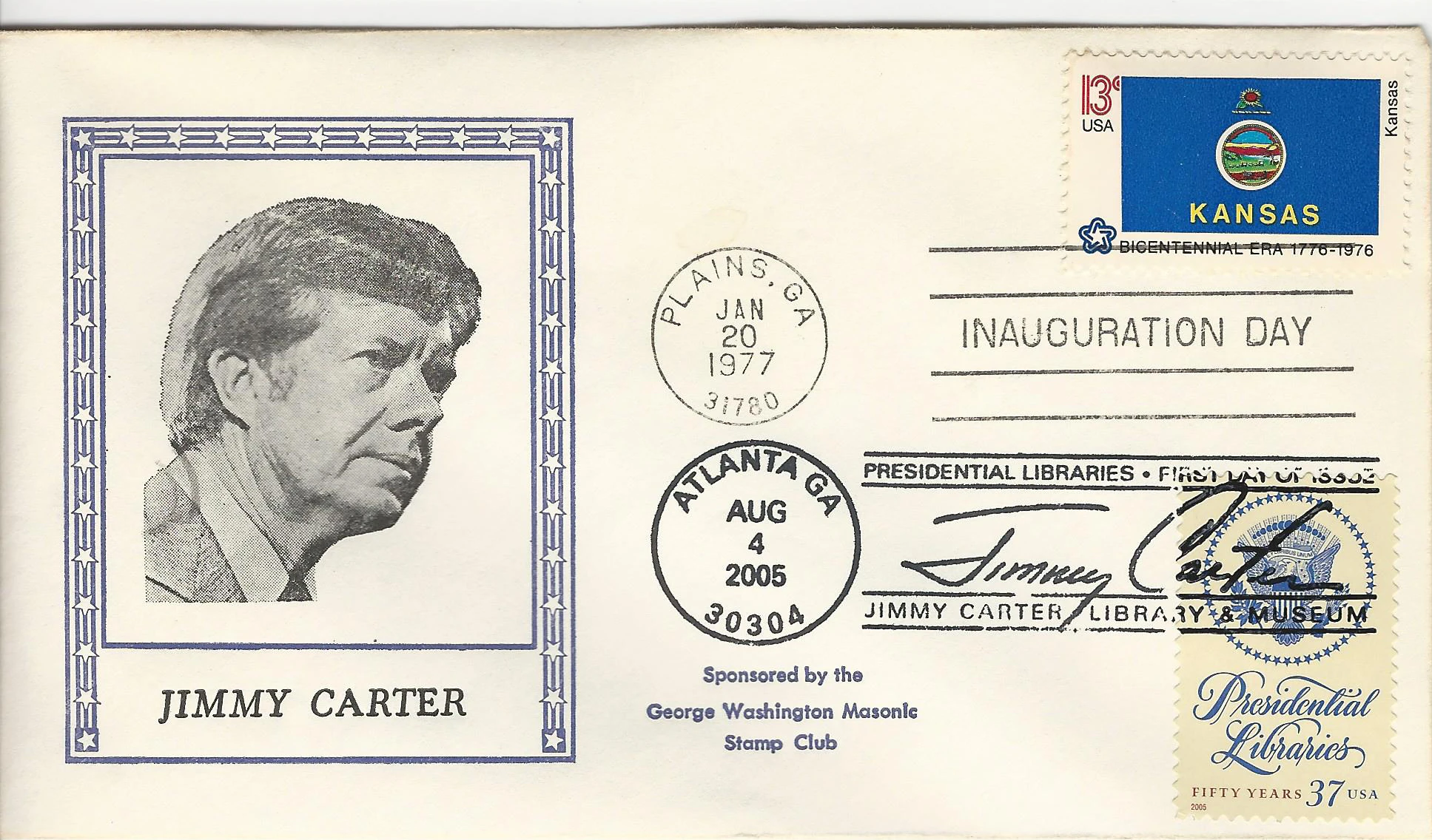 Inauguration Jimmy Carter Postmark #1: Washington, DC —&hellip;